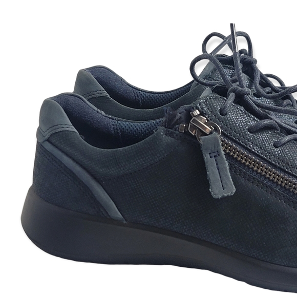Ecco Soft 5 Zip Sneaker Marine Navy - Picture 3 of 10